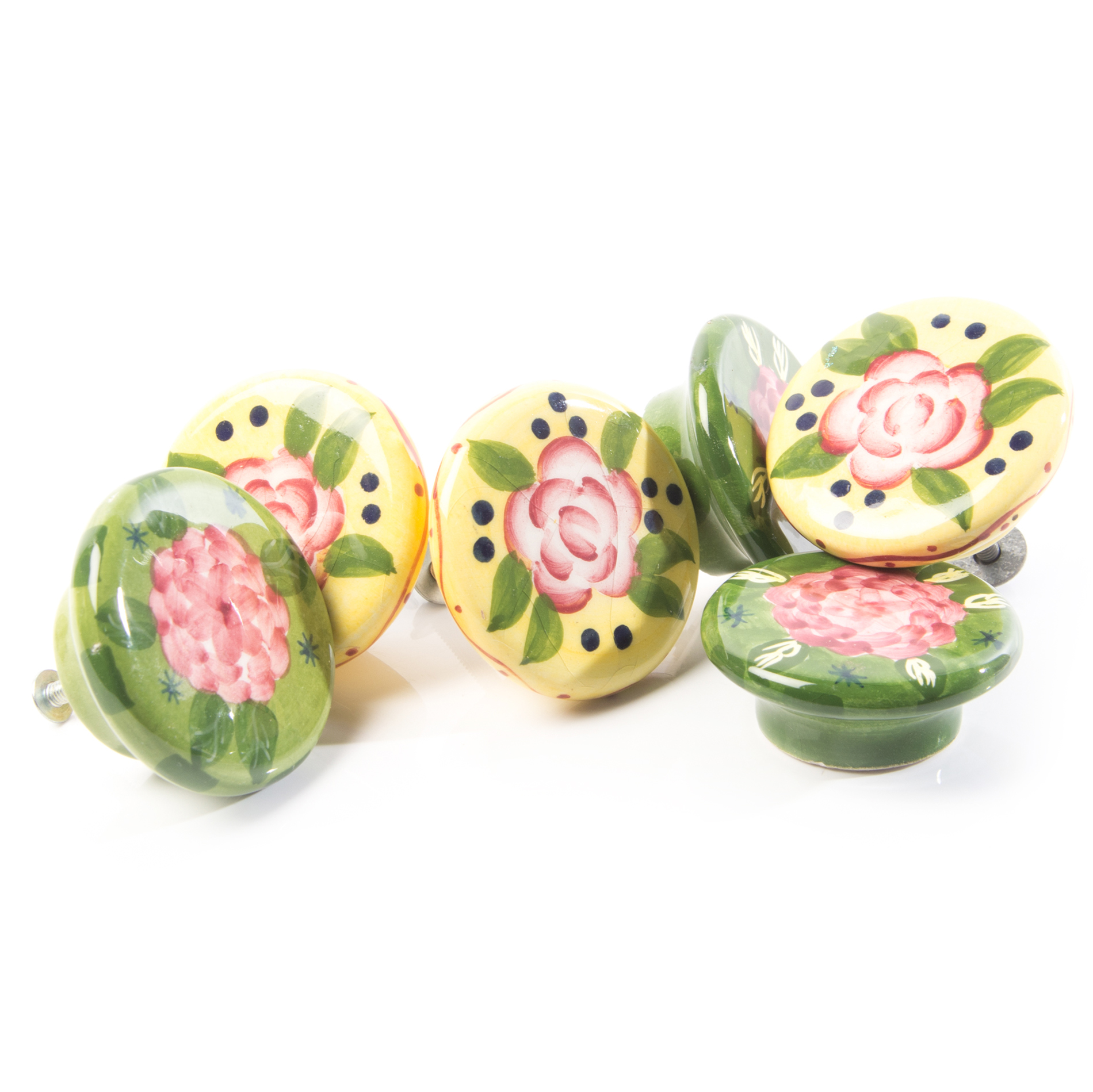 Painted Ceramic Drawer Pulls