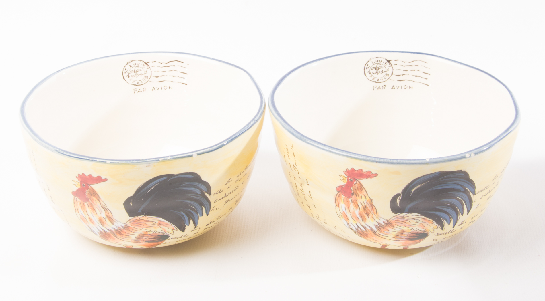 Rooster Stoneware Including Coq au Vin