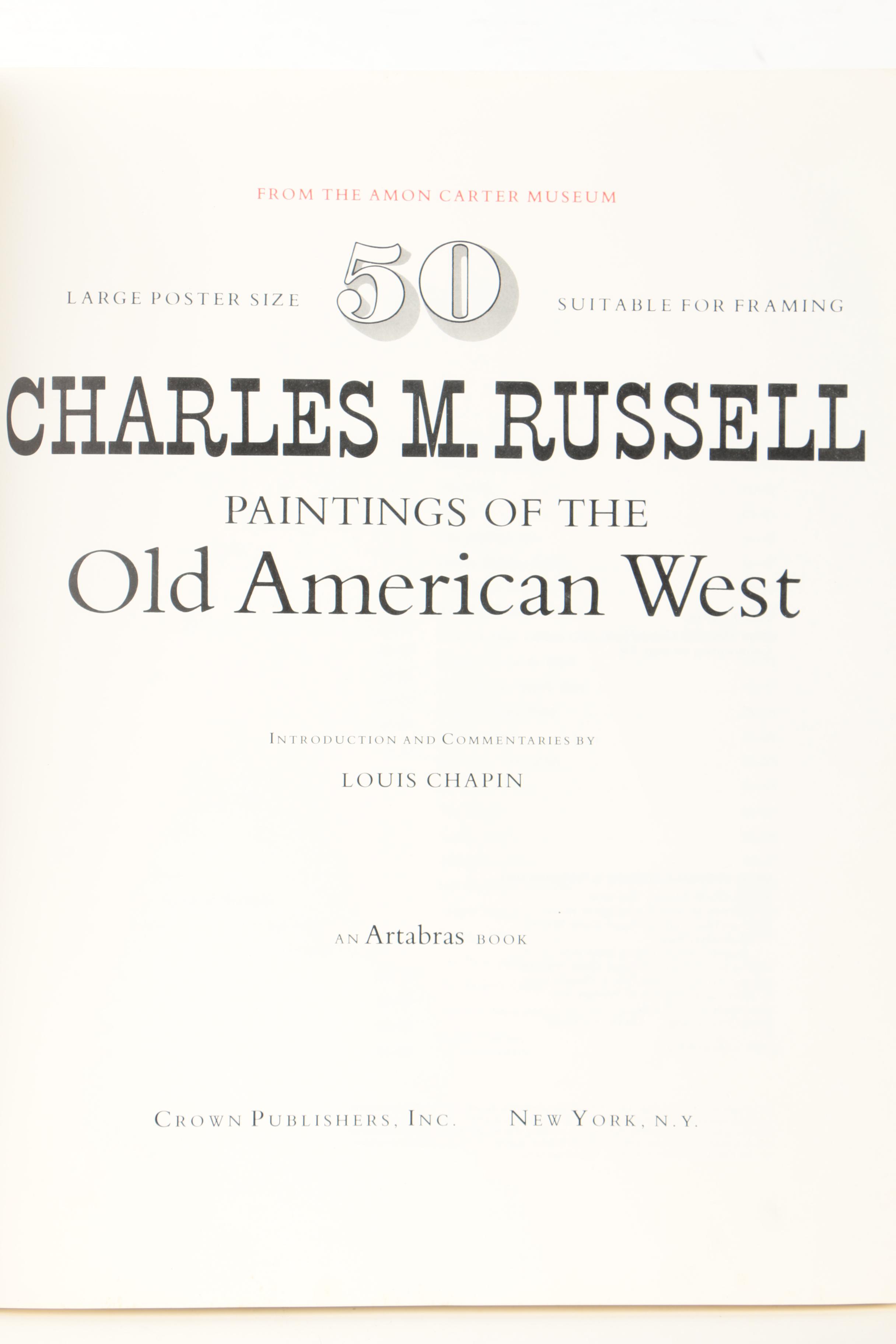 1978 "Charles M. Russell: Old American West" Poster Book