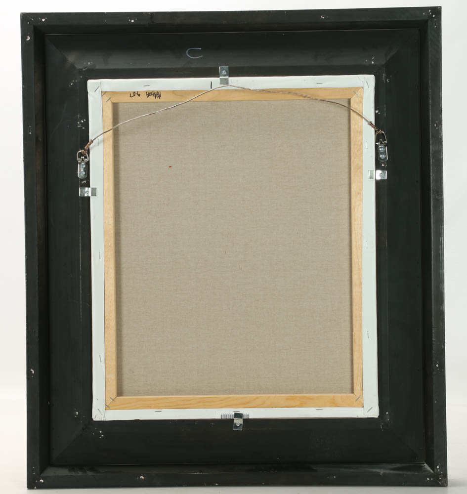 P. Charles Oil Painting of a Rooster