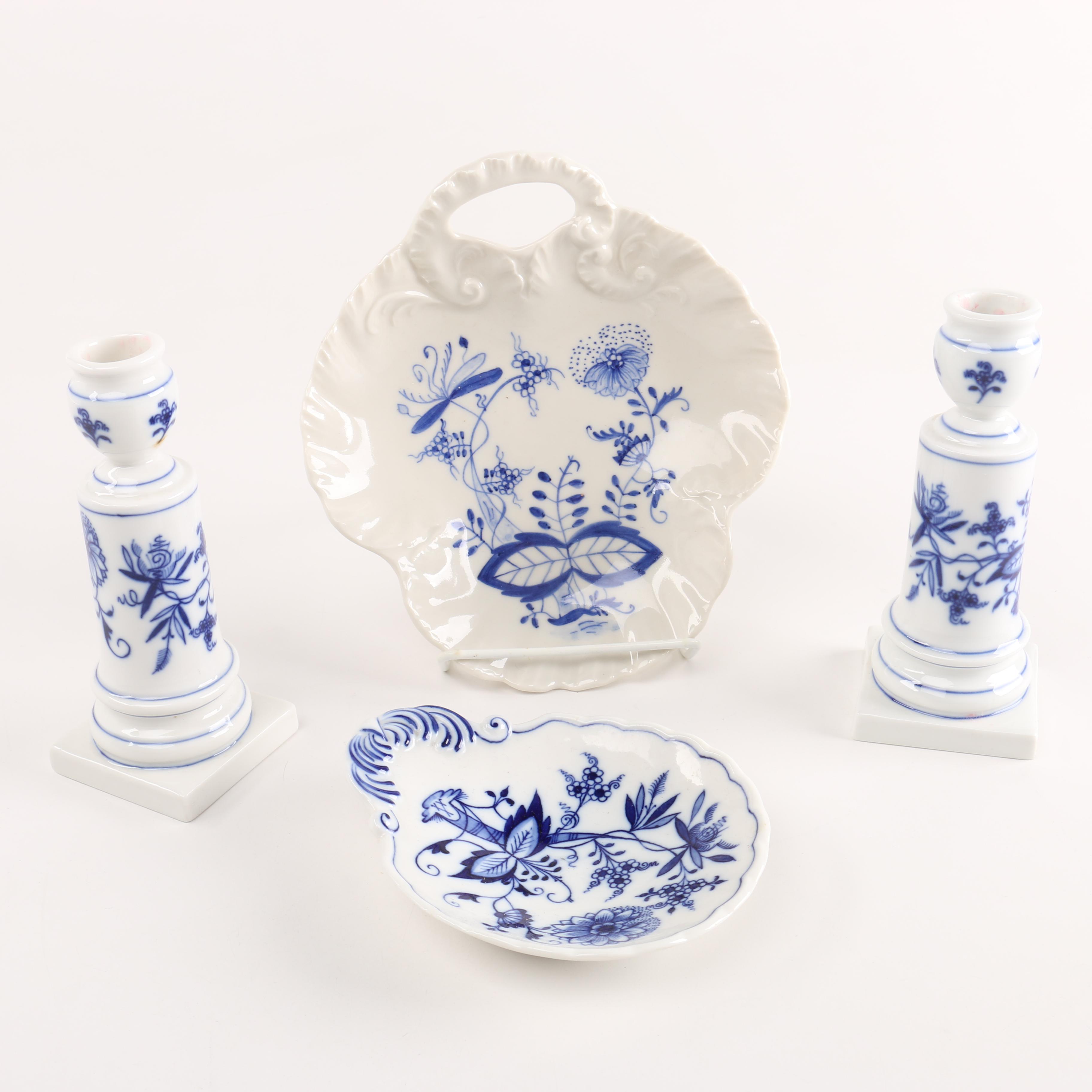 "Blue Onion" Porcelain including Meissen