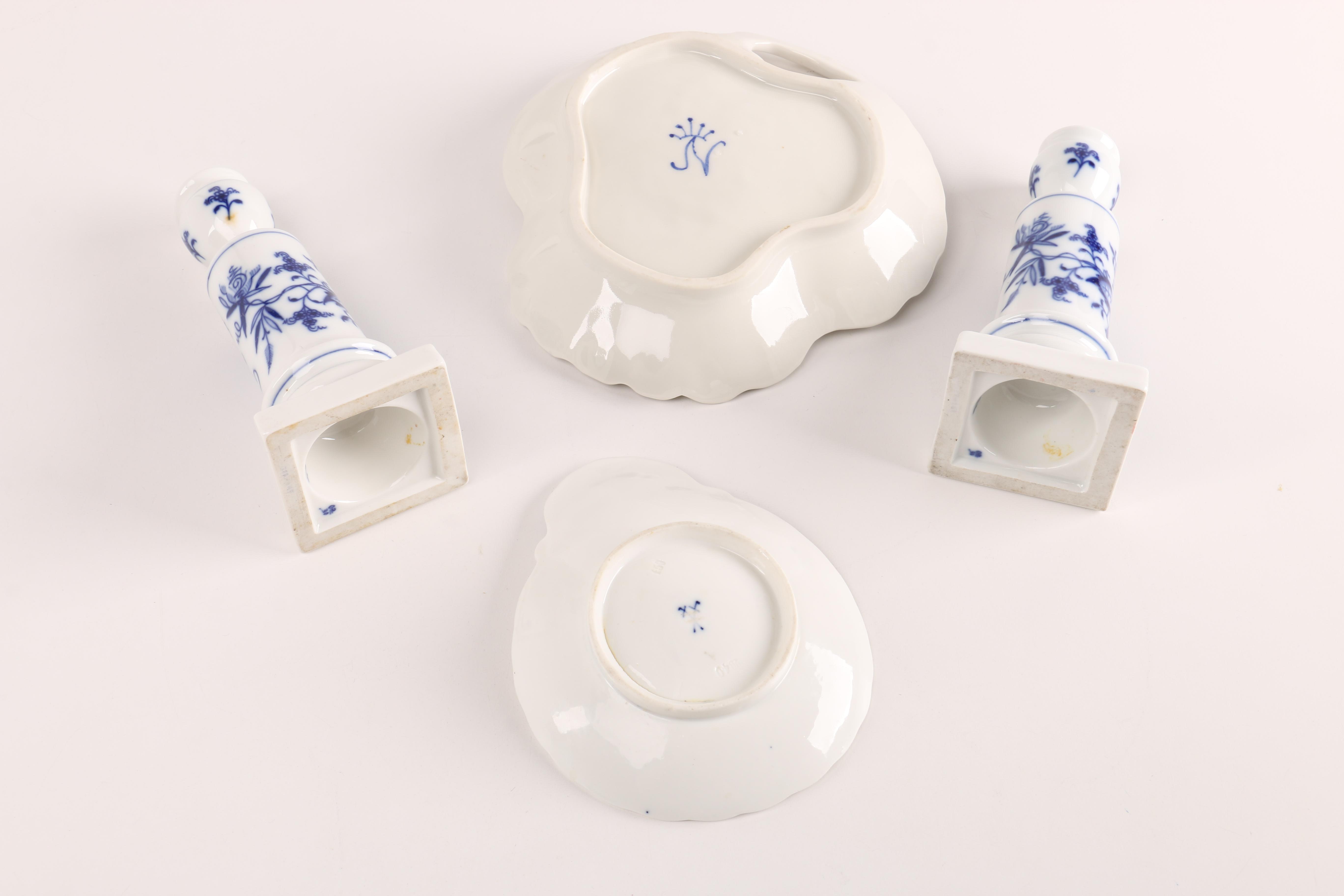 "Blue Onion" Porcelain including Meissen