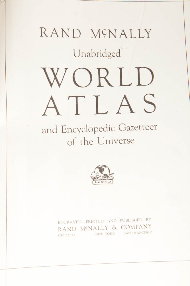 1937 Rand McNally World Atlas
