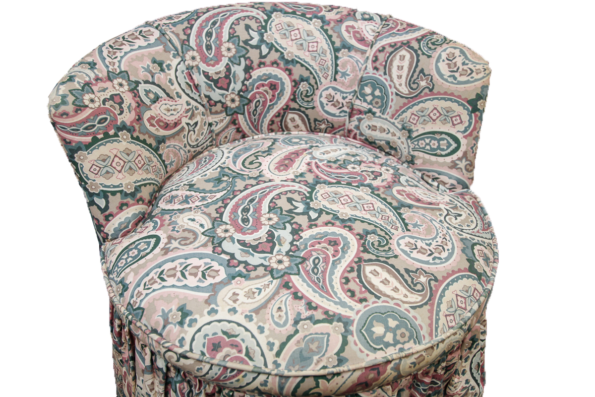 Vintage Paisley Print Chairs