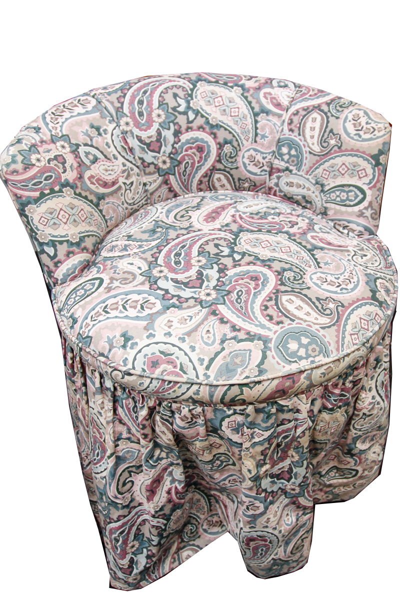 Vintage Paisley Print Chairs