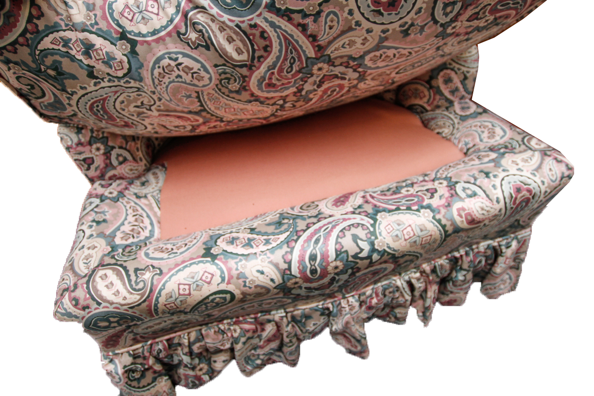 Vintage Paisley Print Chairs
