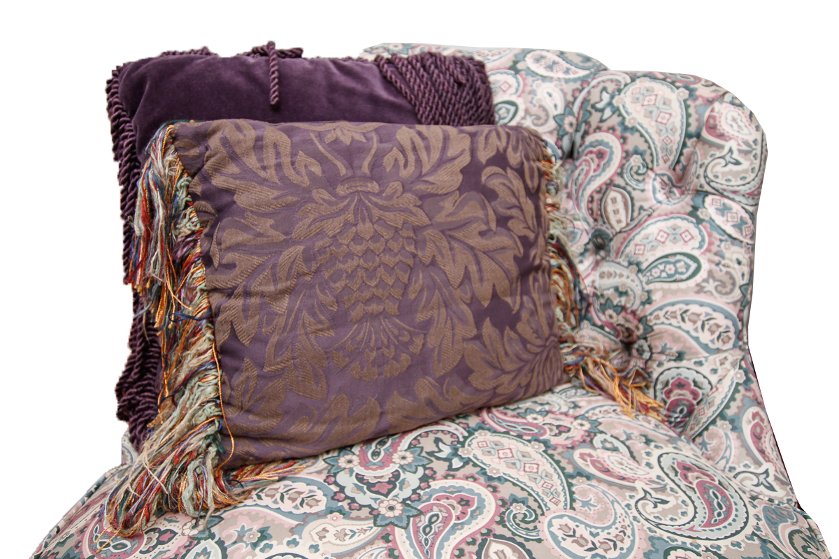 Vintage Paisley Print Chairs