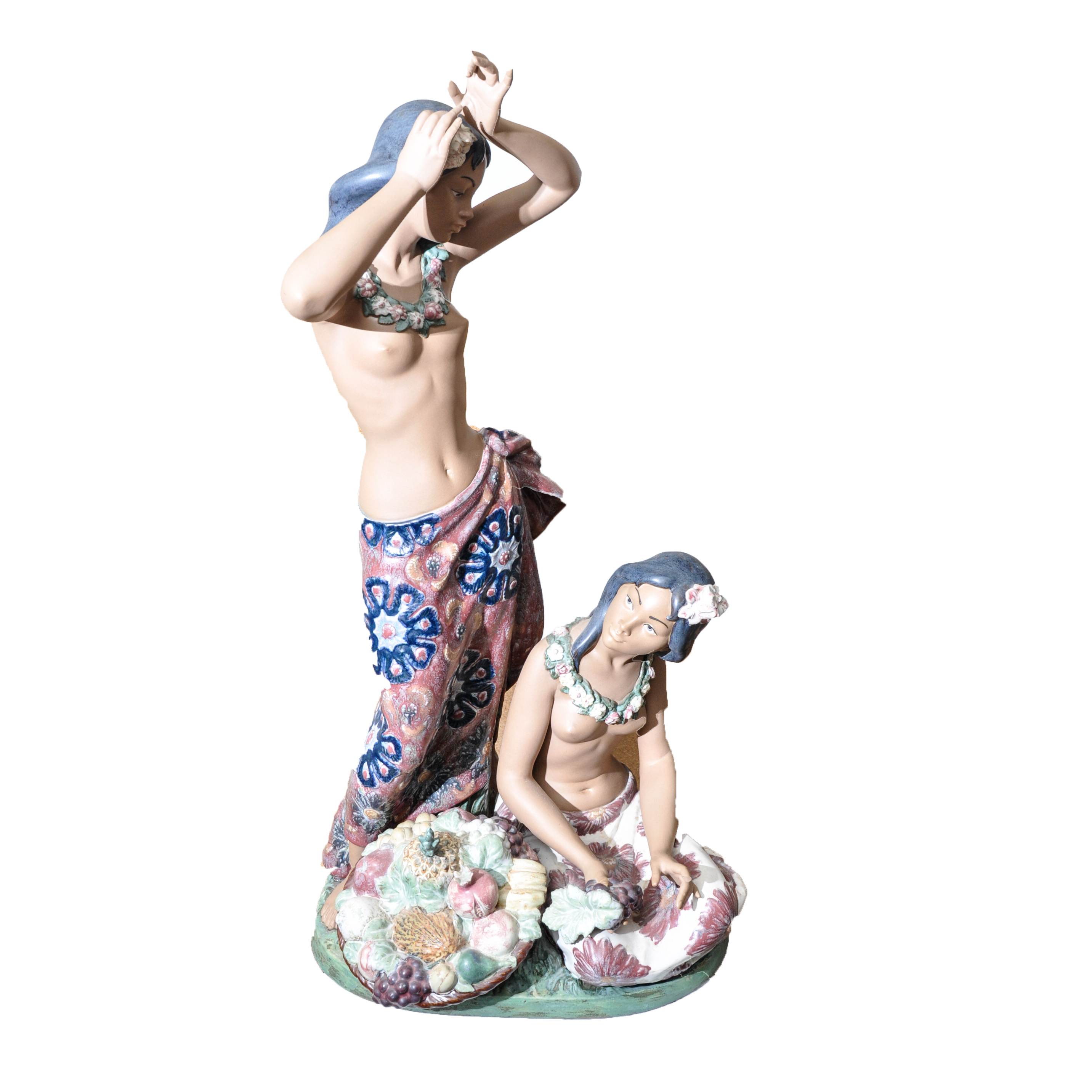 Nao by Lladró Figurine of Hawaiian Girls