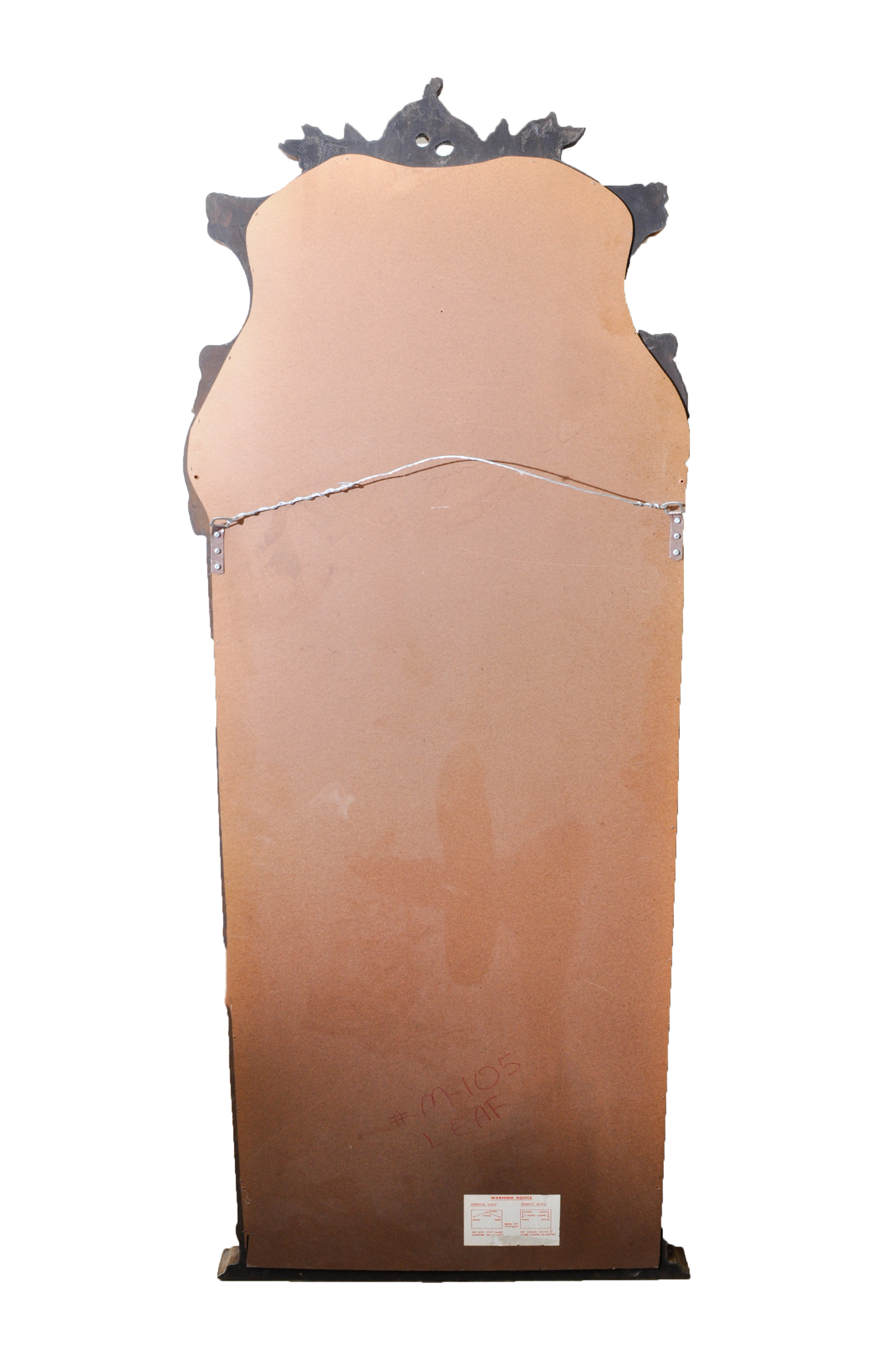 French Rococo Style Marble Top Hall Table and Mirror Set