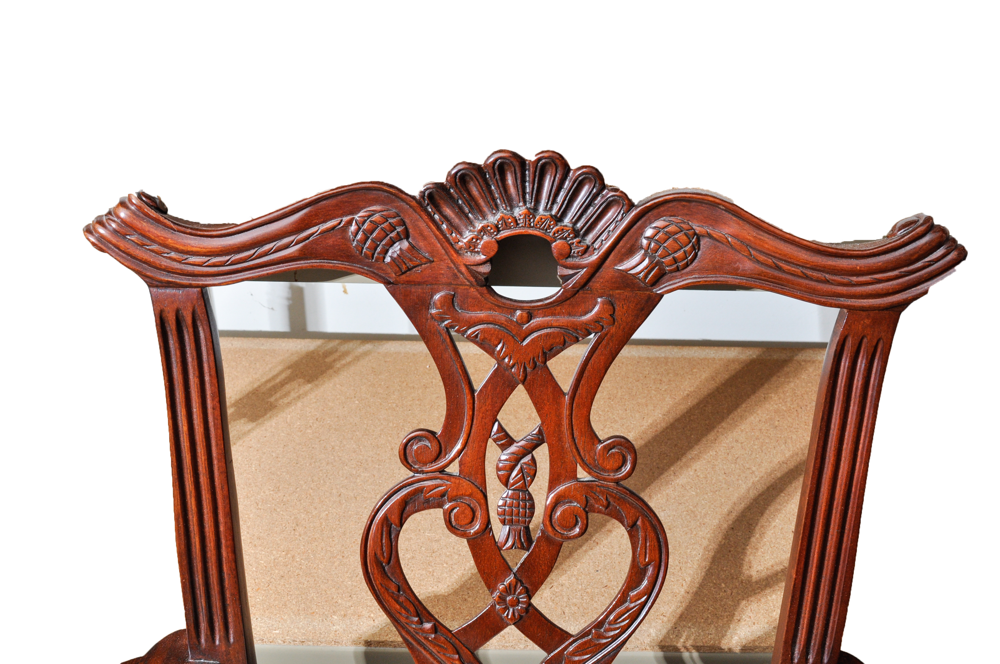 Vintage Chippendale Style Arm Chair