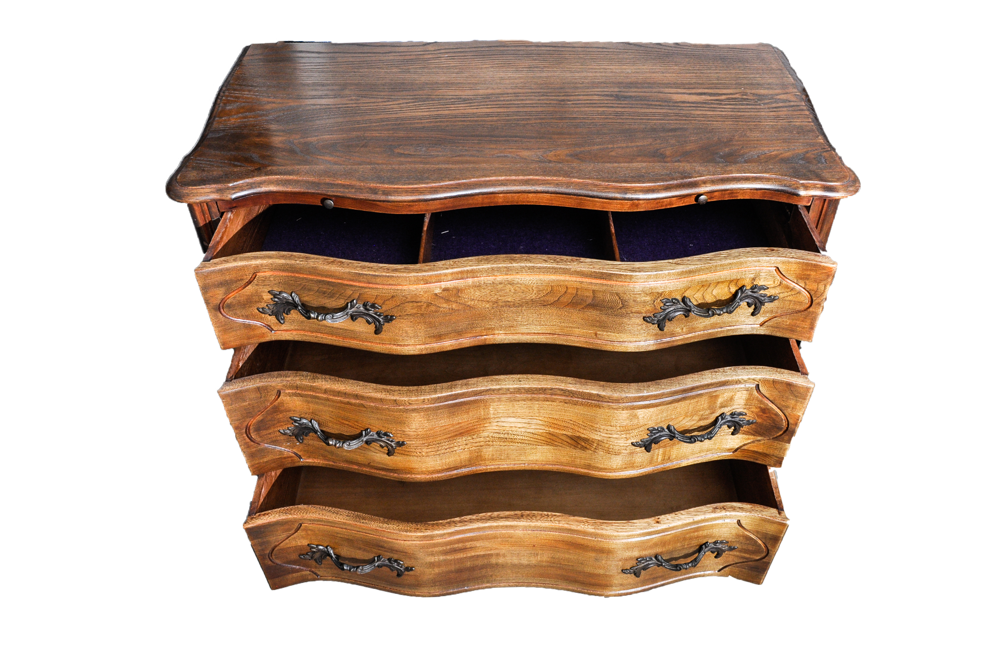 French Provincial Oak Butler Chest of Drawers by Tomlinson