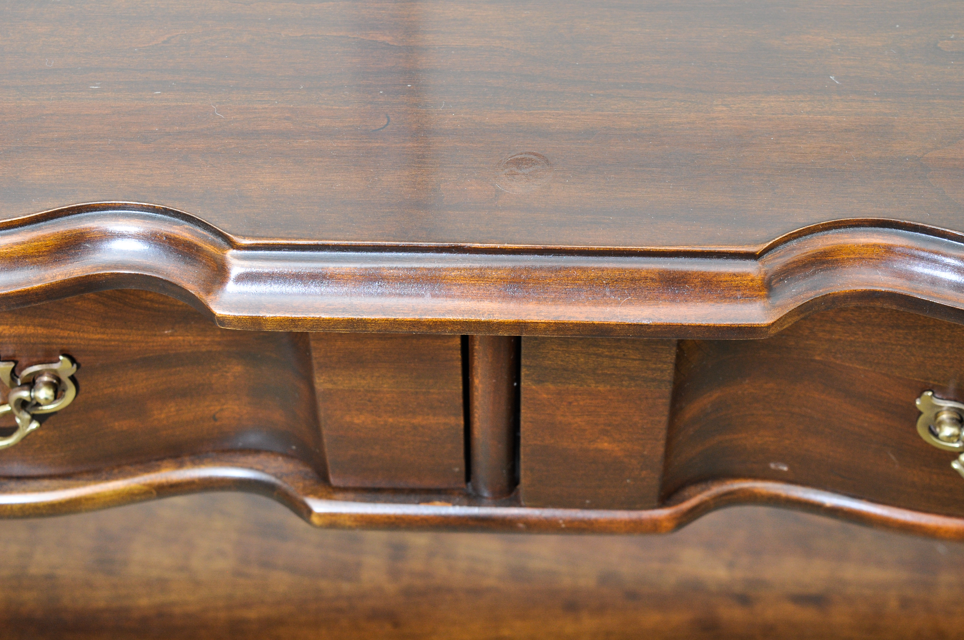 Block Front Sofa Table with Drawers by Harden