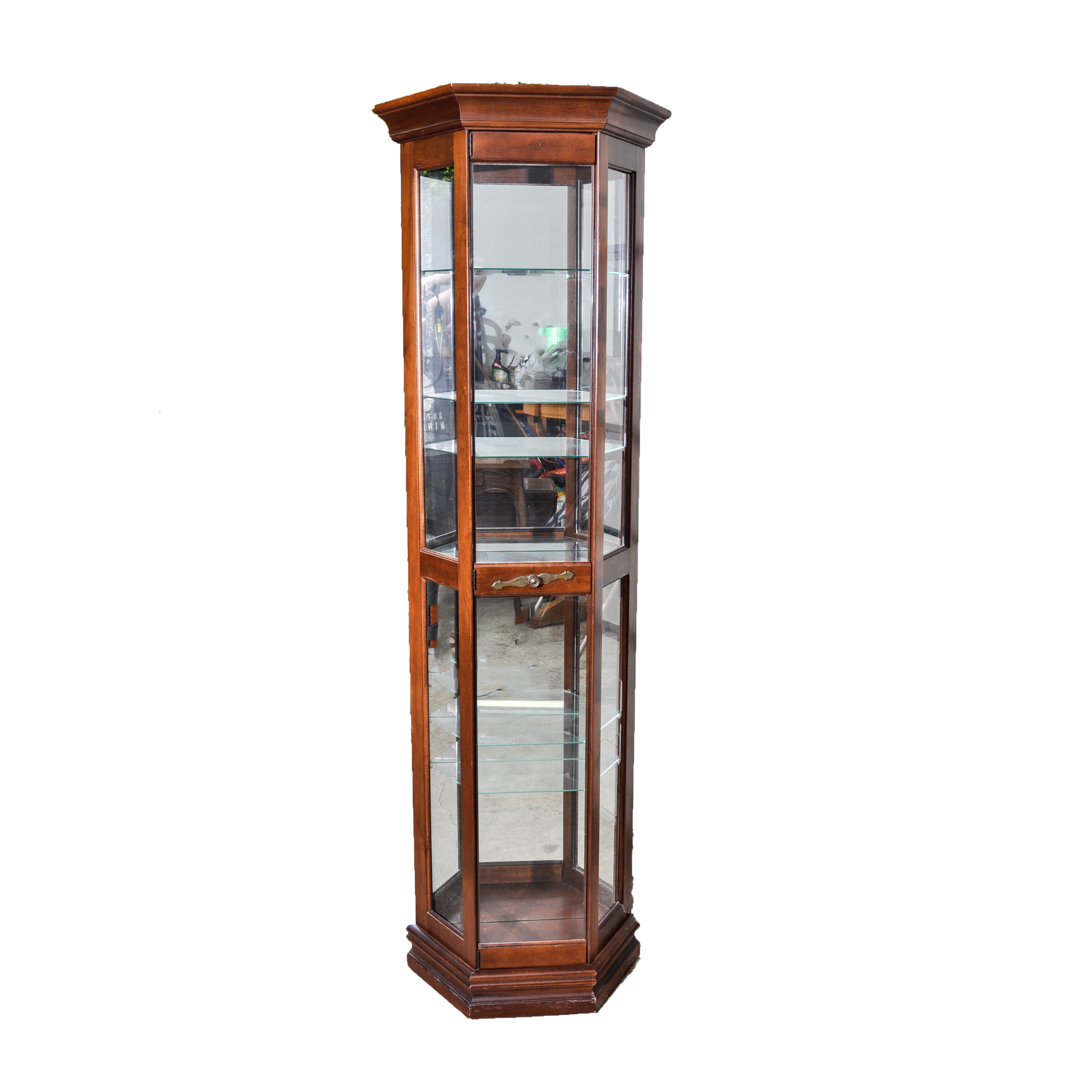 Vintage Cherry Display Cabinet