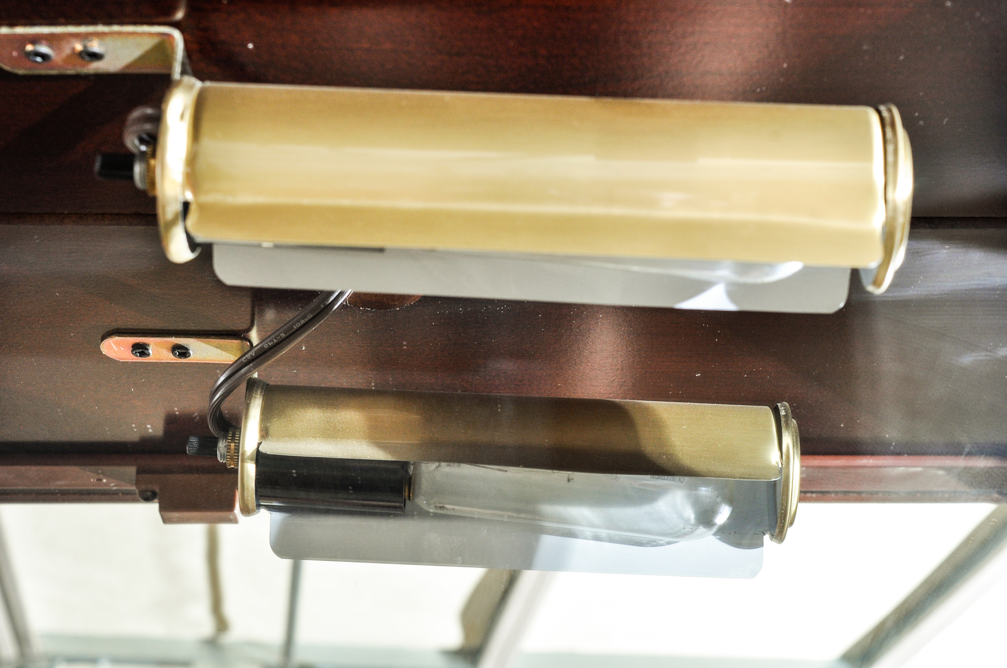 Vintage Etched Glass Curio Cabinet