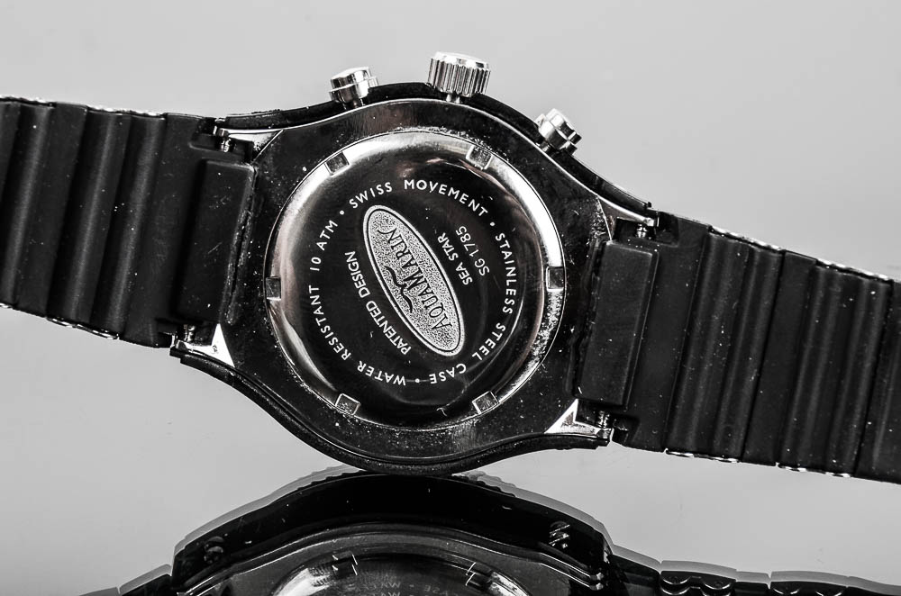 Aquamarin Sea Star Watch with 1.90 CTW Brown Diamond Bezel