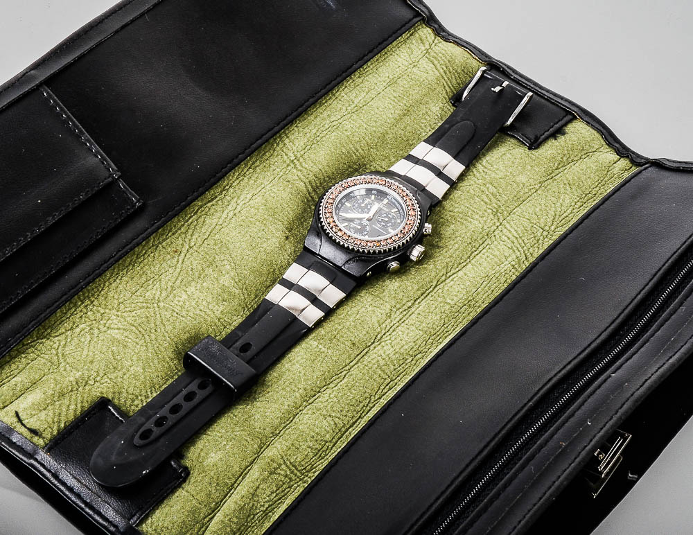 Aquamarin Sea Star Watch with 1.90 CTW Brown Diamond Bezel