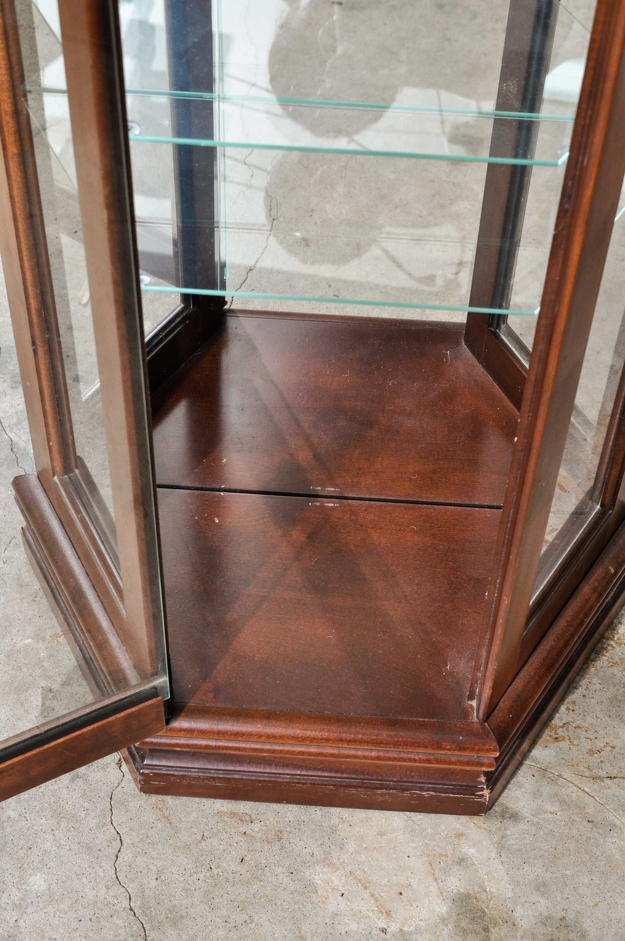 Vintage Cherry Display Cabinet