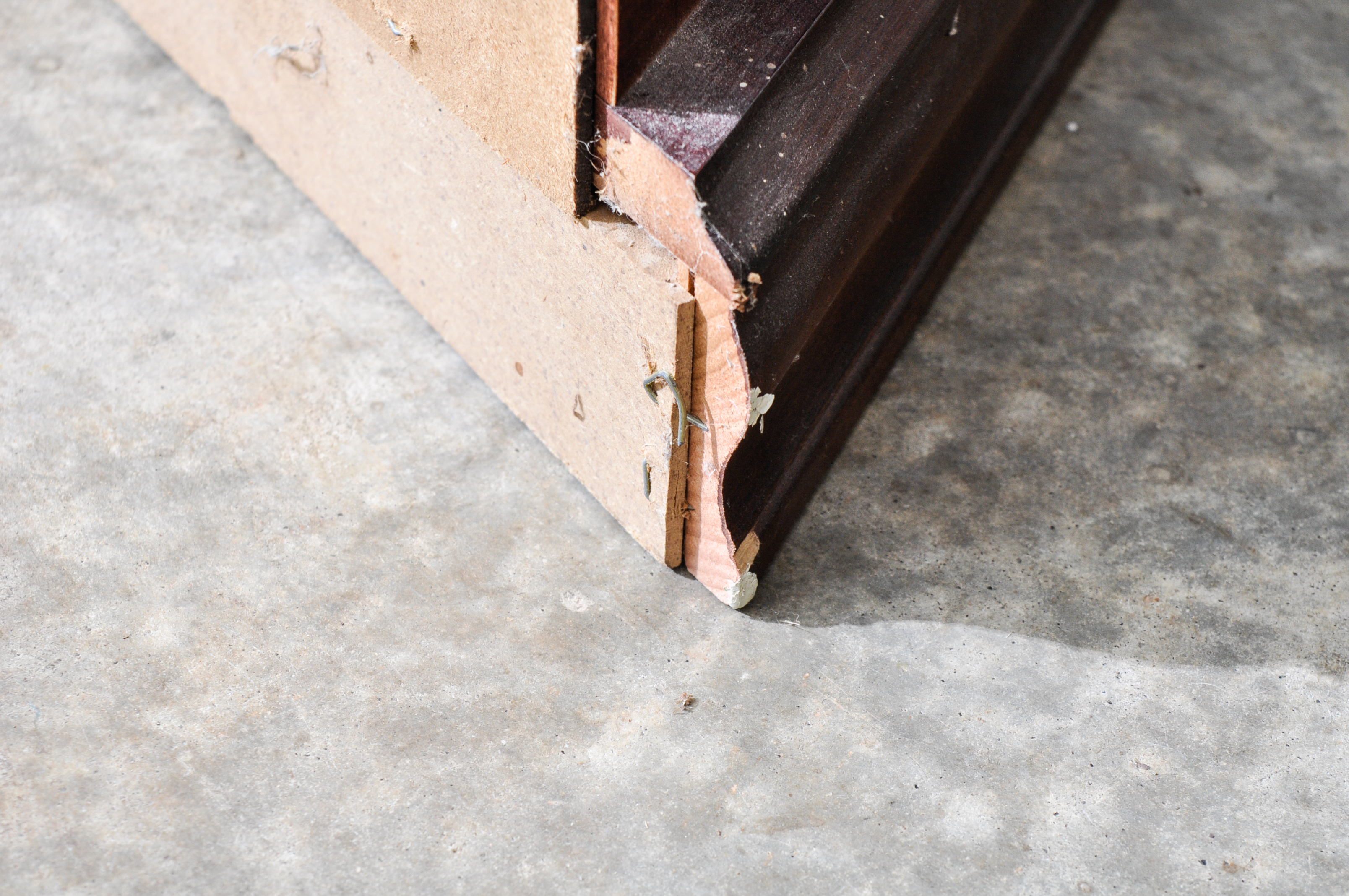 Vintage Etched Glass Curio Cabinet