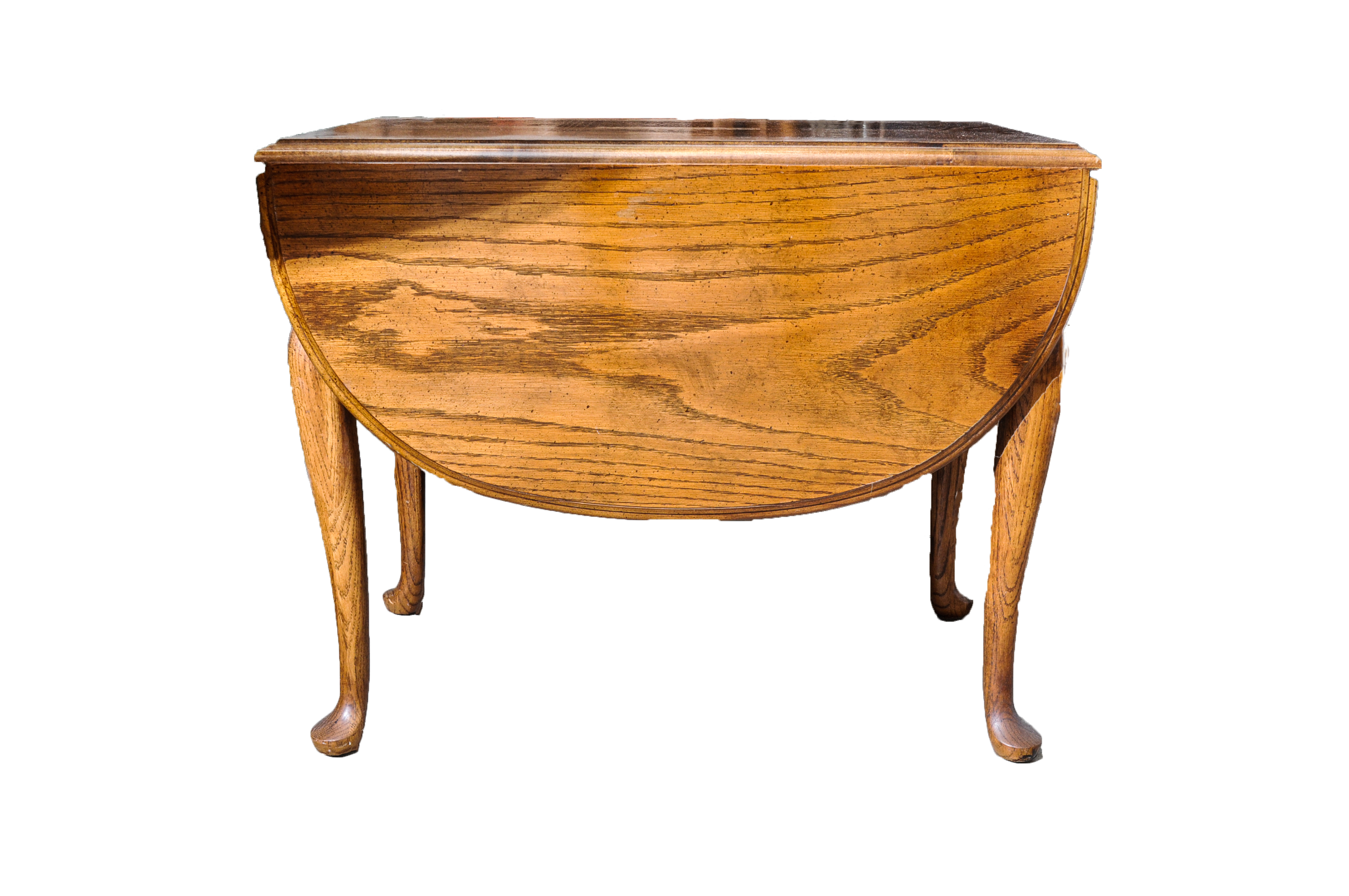 Oak Drop-Leaf End Table by Bassett