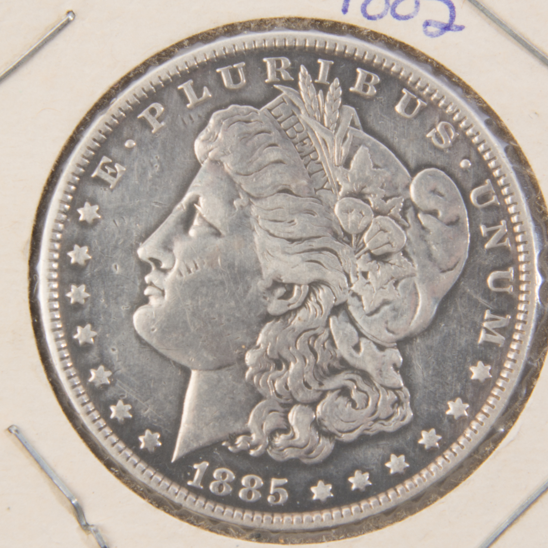 1885 and 1885 O Morgan Silver Dollars