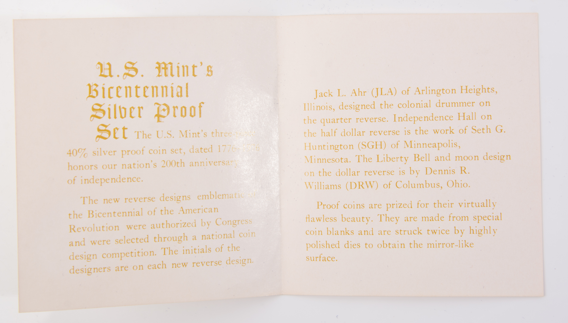 US Mint Bicentennial Silver Proof Set