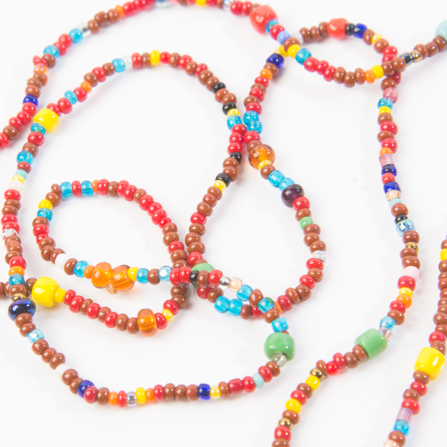 Native American Style Beaded Bear Fetish Necklace