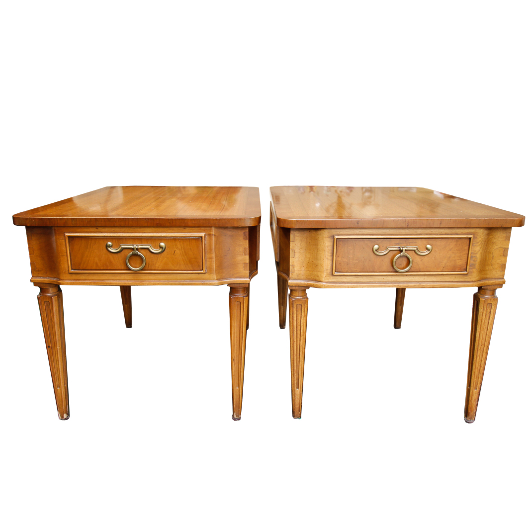 Pair of Hollywood Regency "Pavane" End Tables by Tomlinson