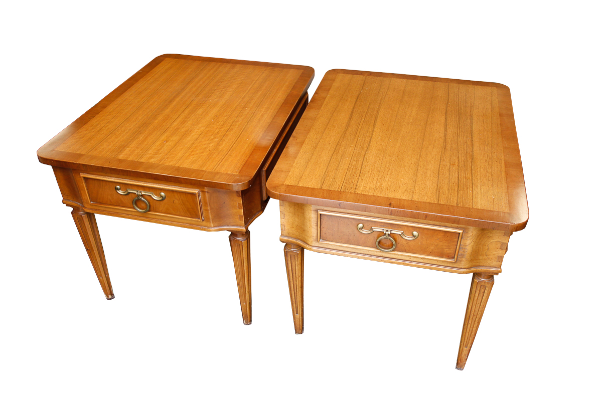 Pair of Hollywood Regency "Pavane" End Tables by Tomlinson