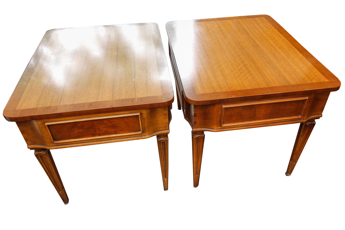 Pair of Hollywood Regency "Pavane" End Tables by Tomlinson