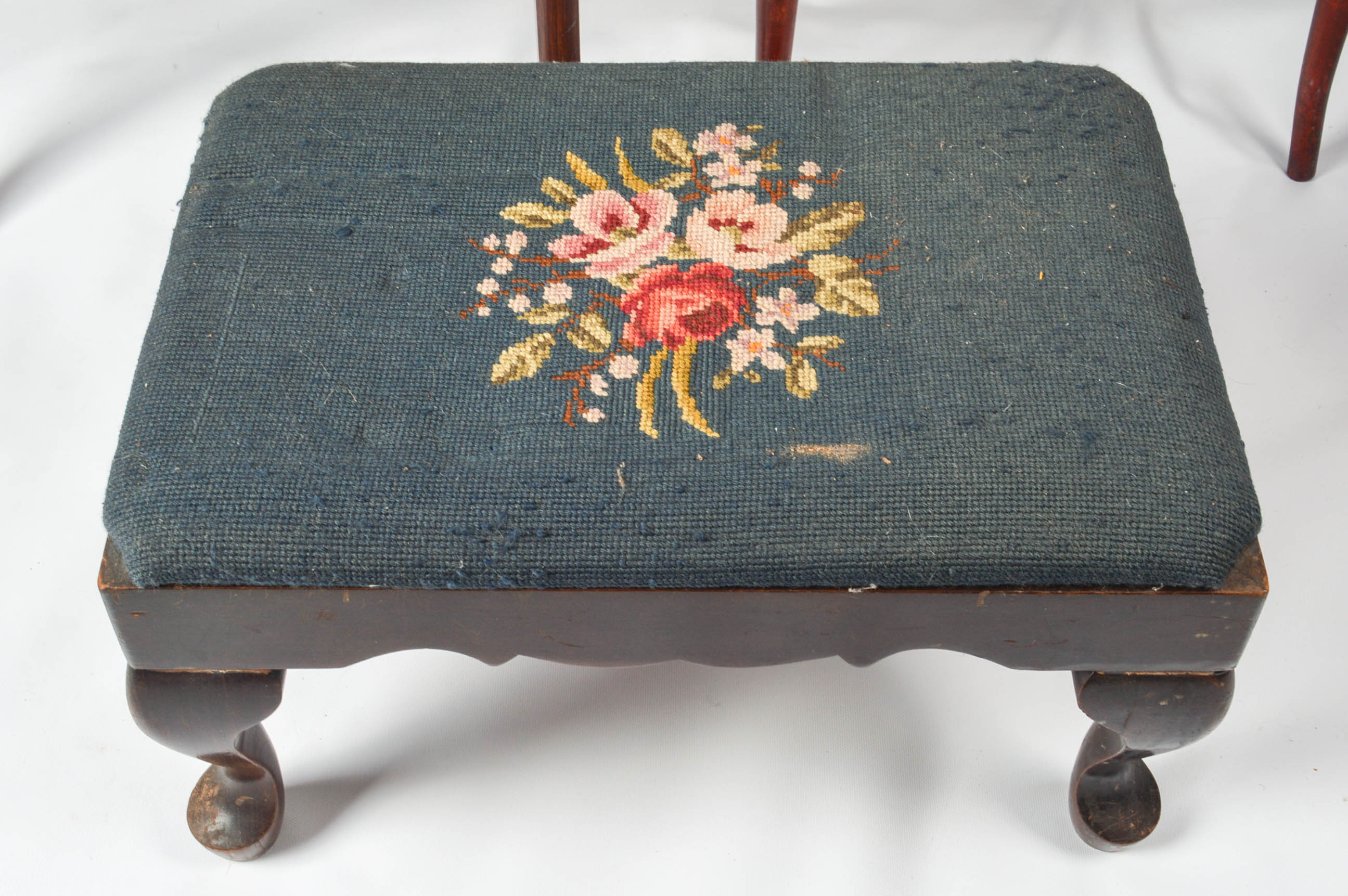 Assorted Antique to Vintage Project Chairs and Footstool