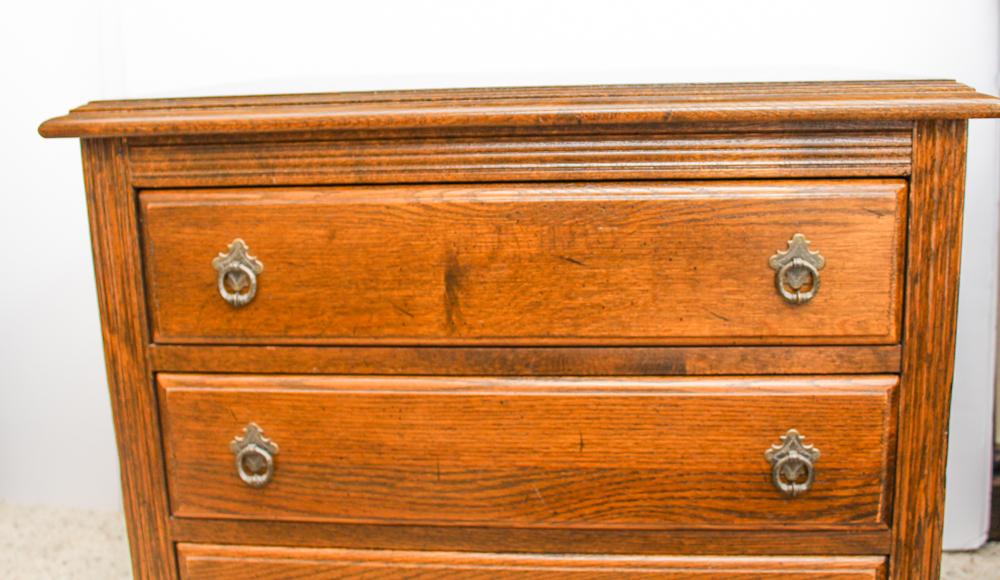 Ethan Allen Oak Side Table