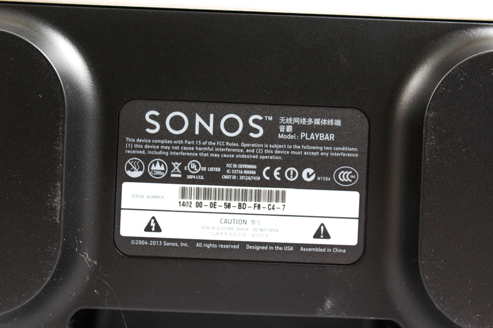 Sonos "PLAYBAR" Wireless Soundbar
