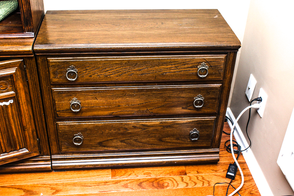 Ethan Allen Oak Small Chest
