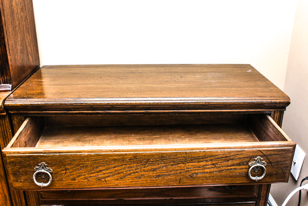 Ethan Allen Oak Small Chest