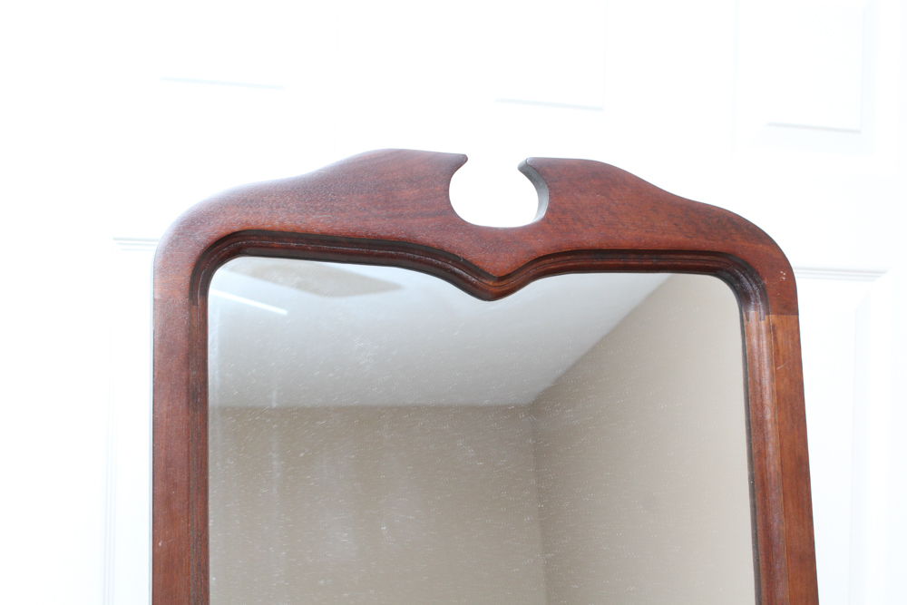 Mahogany Pivoting Floor Mirror