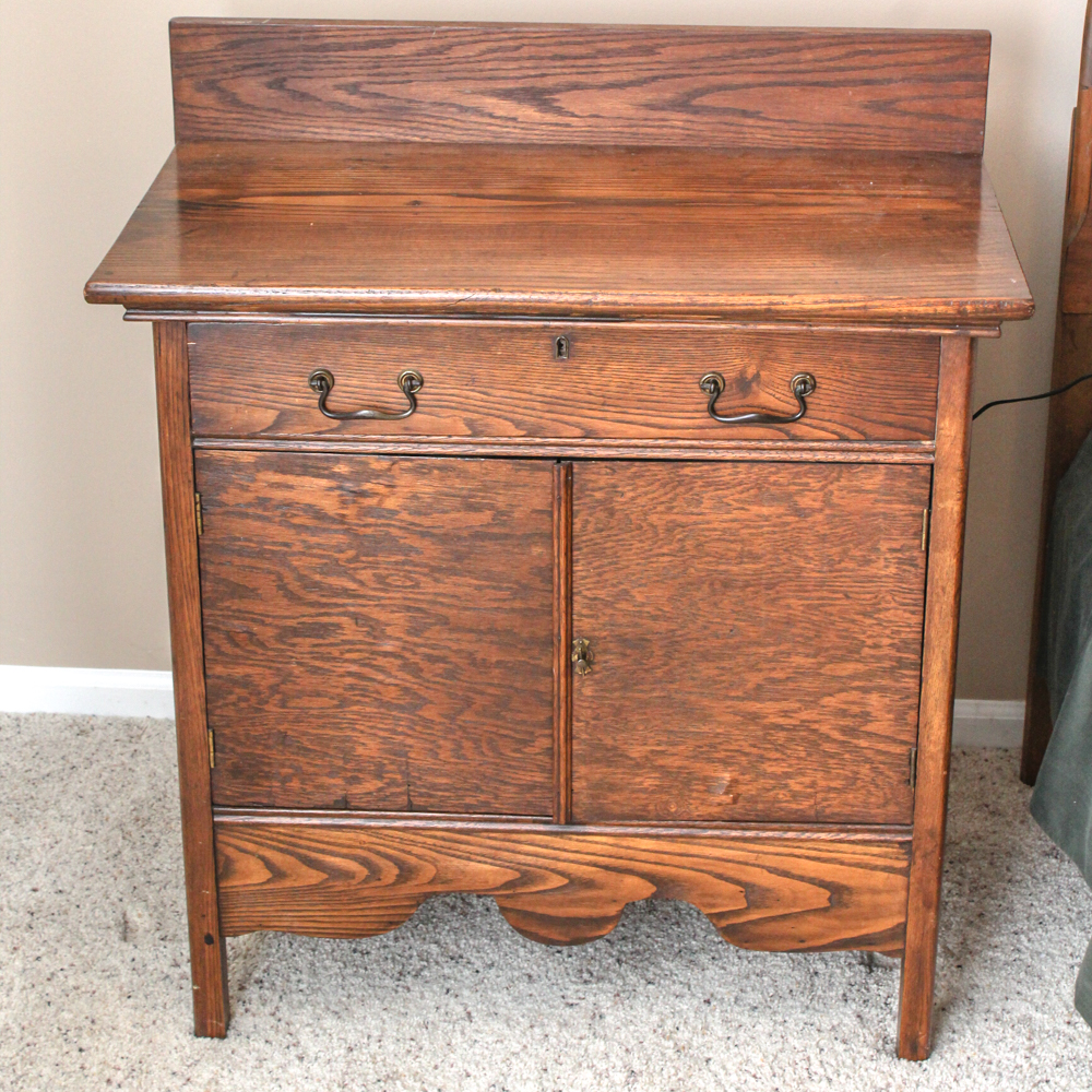 Antique Oak Washstand
