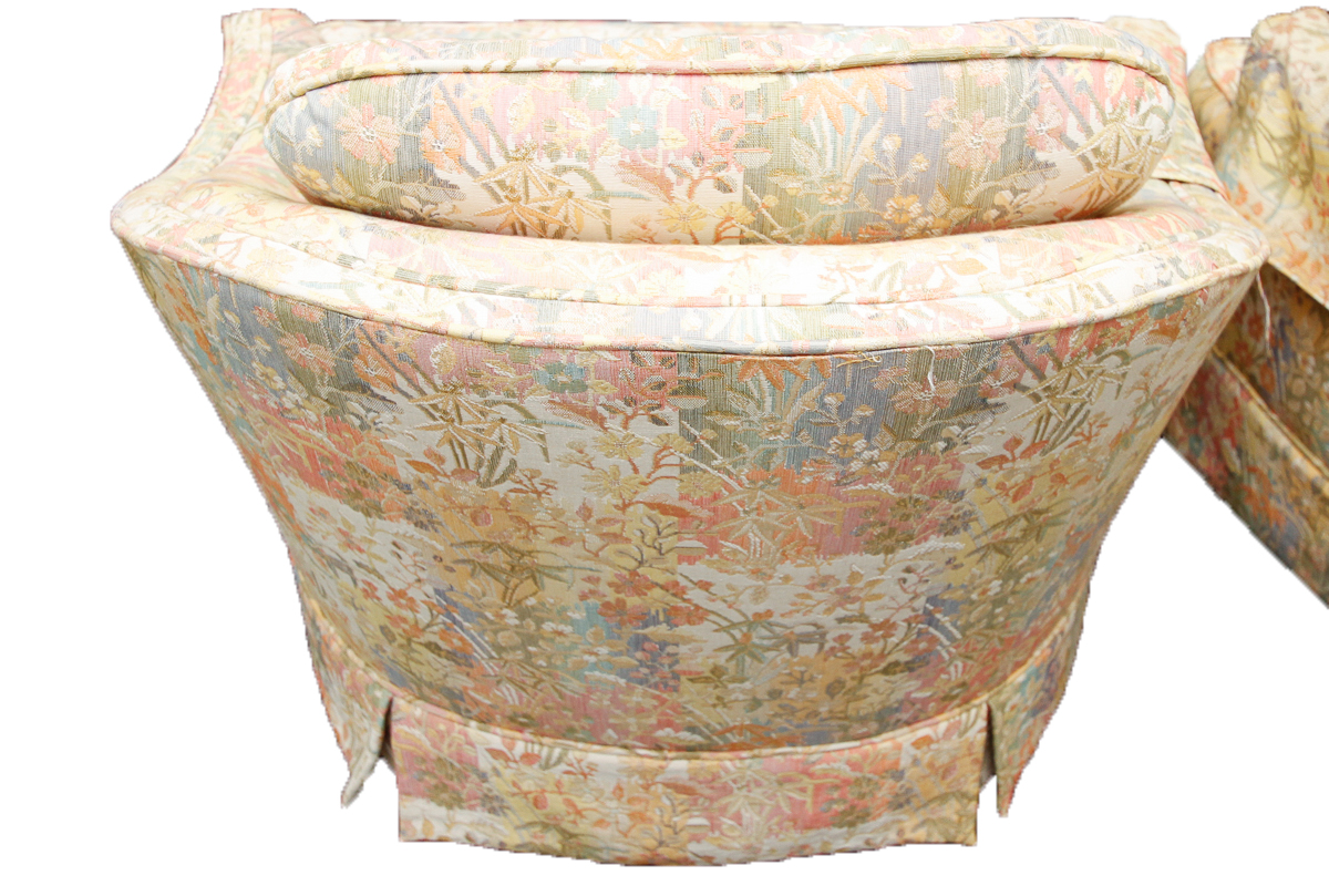 Pair of Vintage Upholstered Accent Chairs