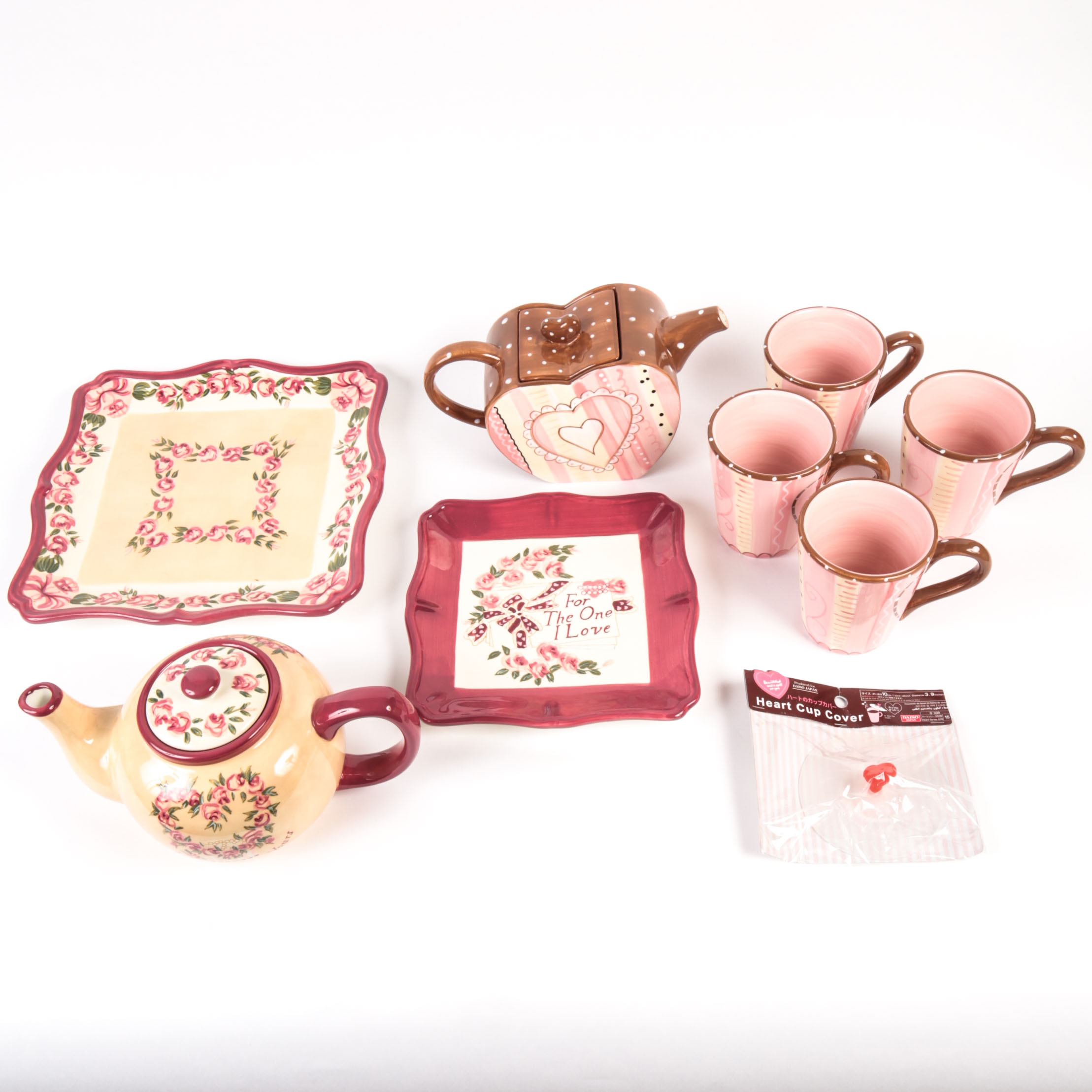 Heart Decorated Ceramic Tableware