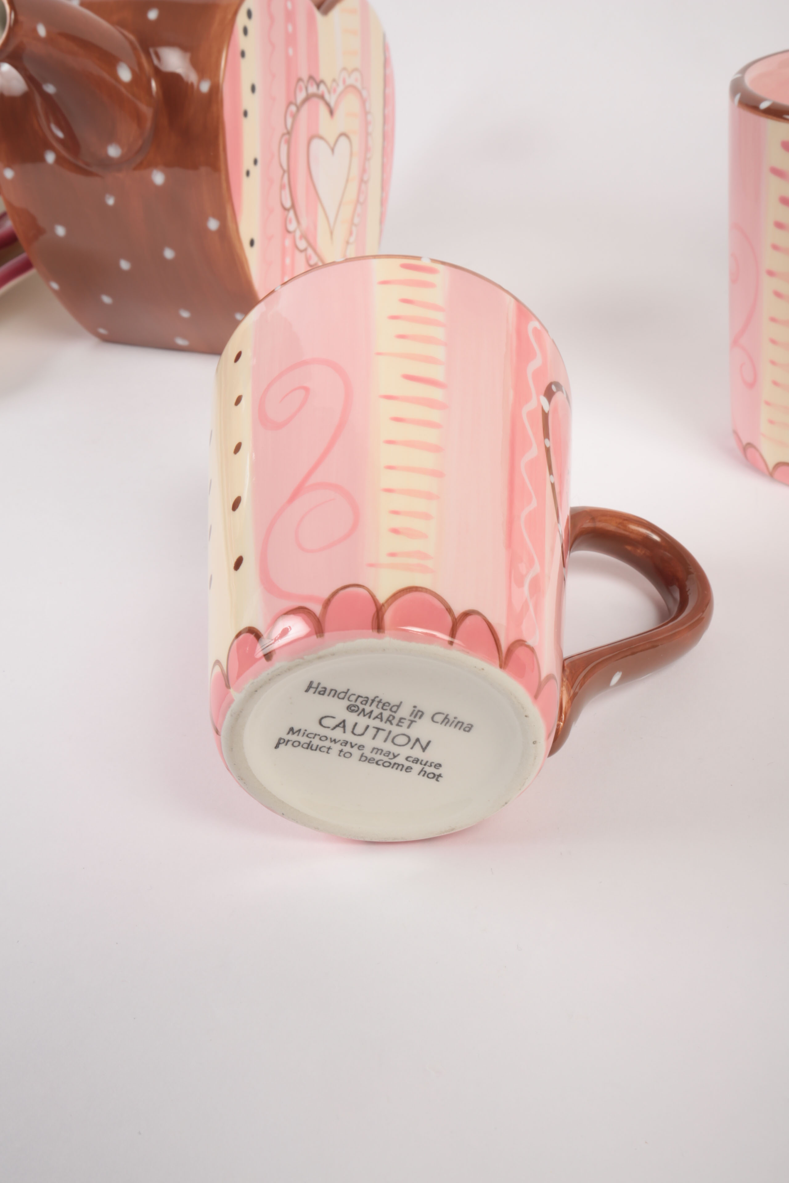 Heart Decorated Ceramic Tableware