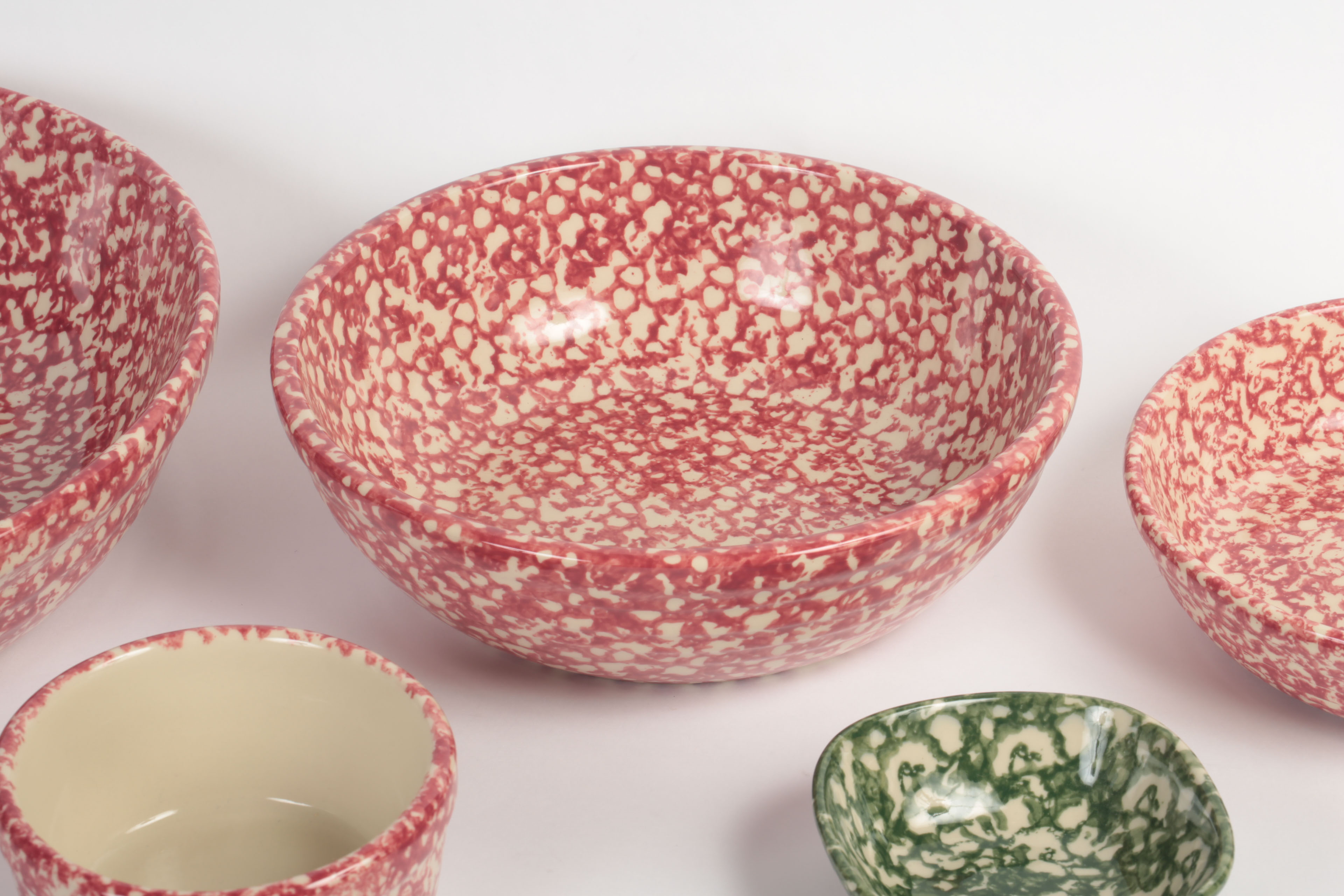 Collection of Roseville Spongeware by Gerald E. Henn