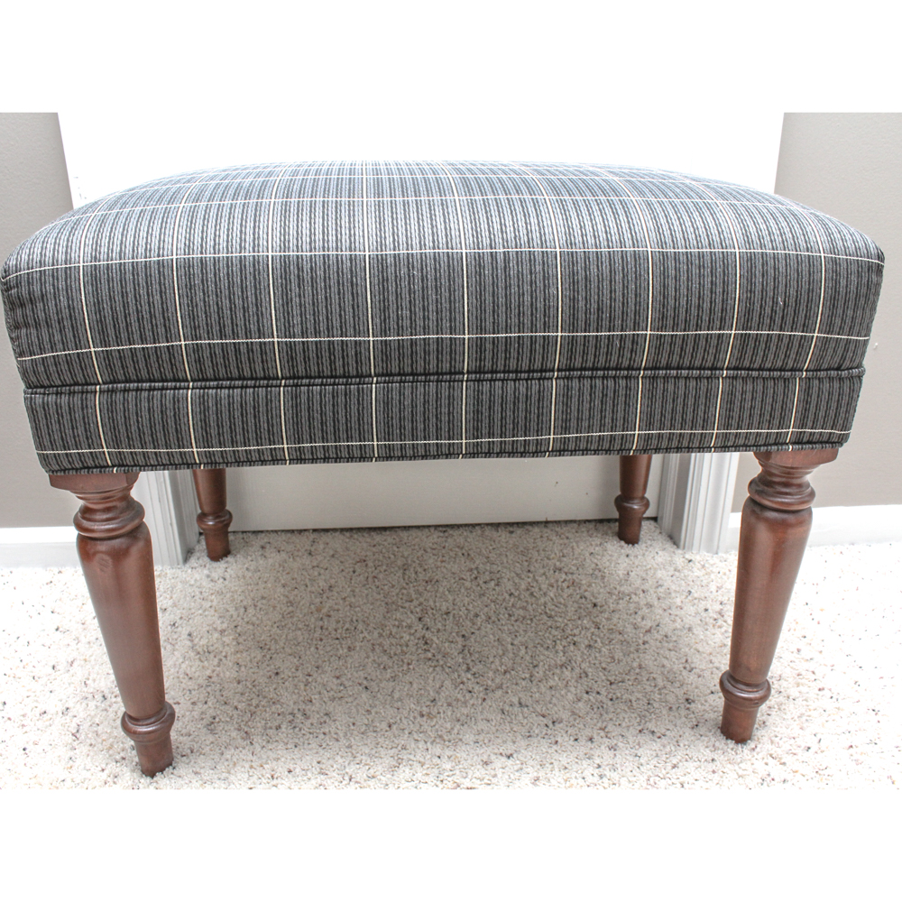 Upholstered Ottoman by Ethan Allen