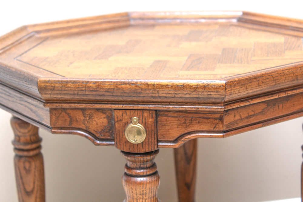 Oak Octagonal Side Table by Gordon's