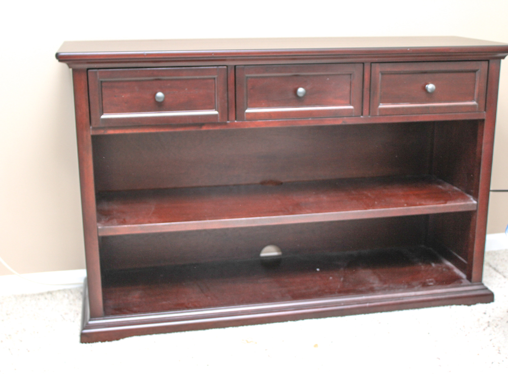 Vintage Mahogany Console Shelf