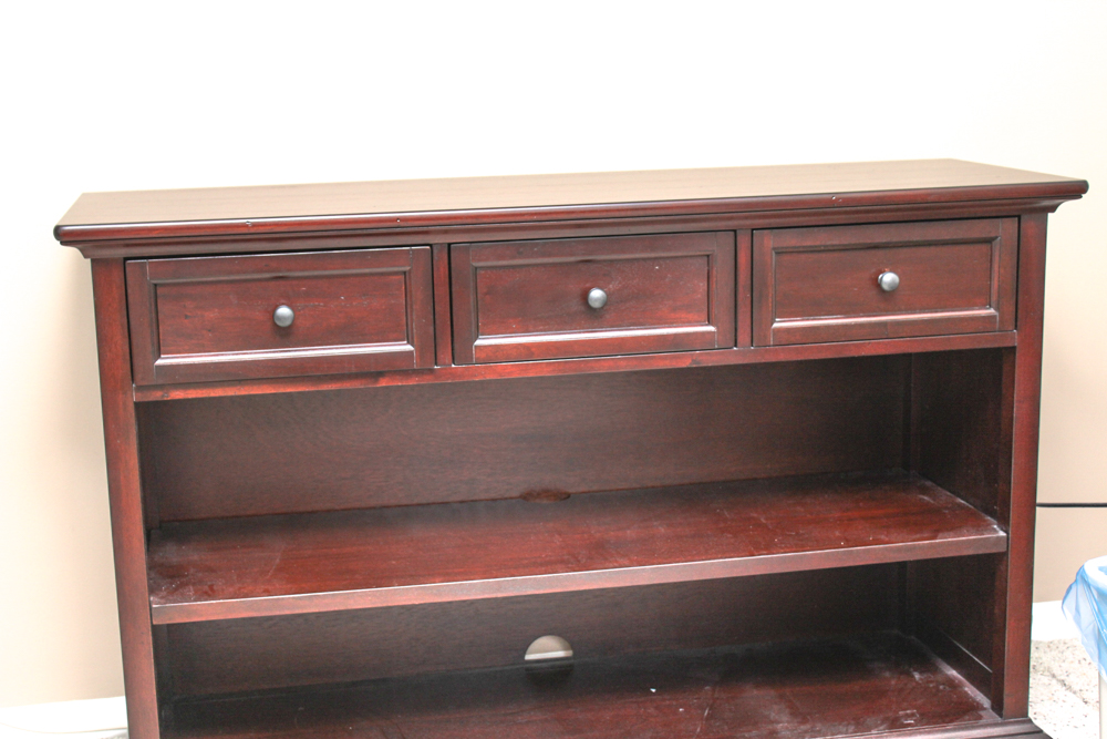 Vintage Mahogany Console Shelf