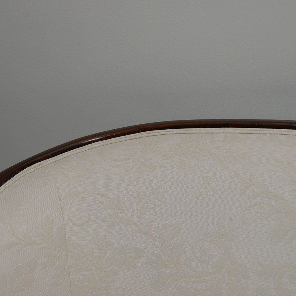 Pair of Edwardian Style Upholstered Settees