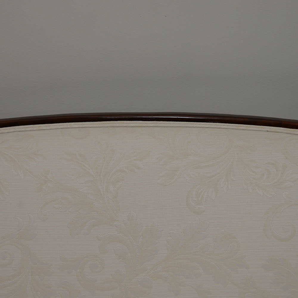 Pair of Edwardian Style Upholstered Settees