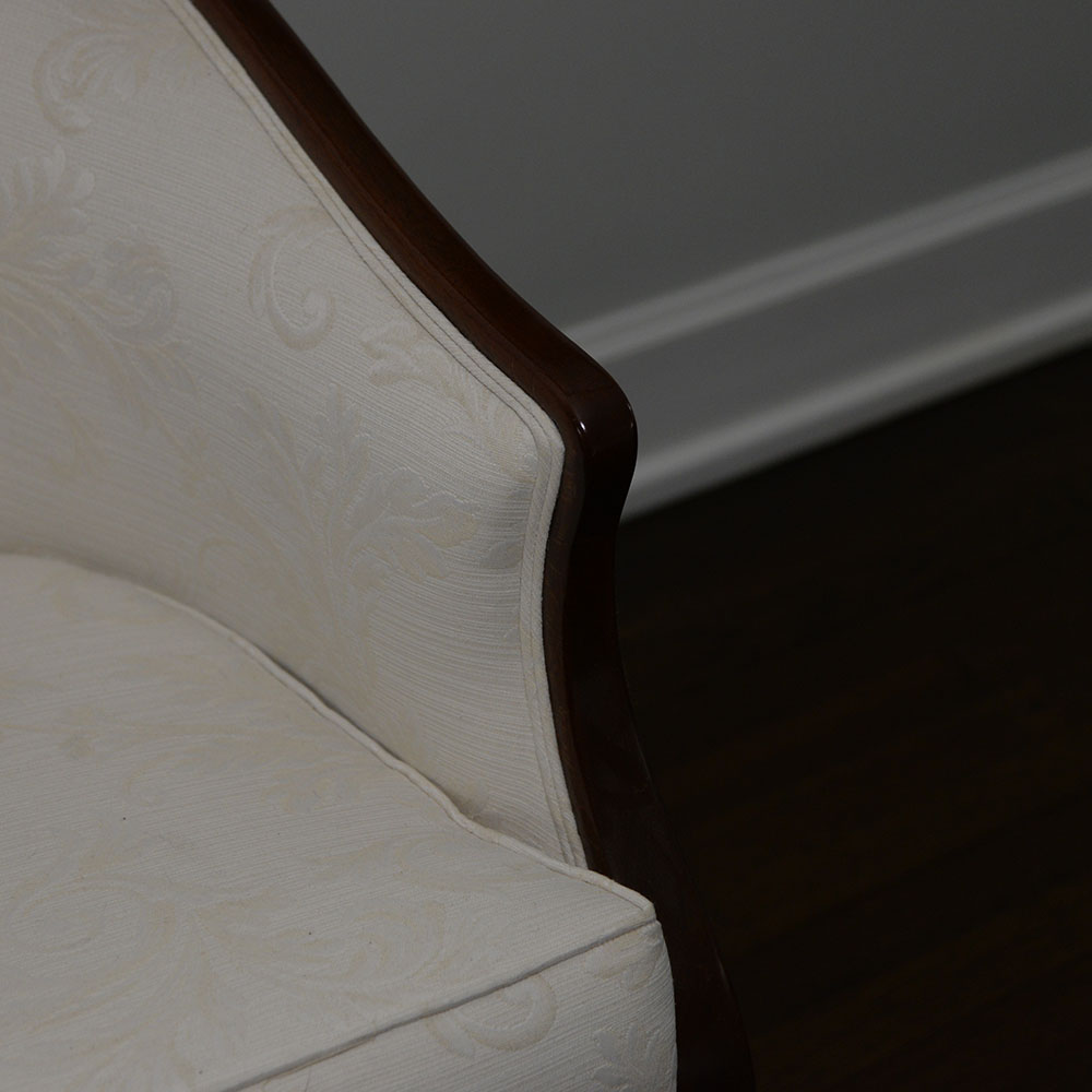 Pair of Edwardian Style Upholstered Settees