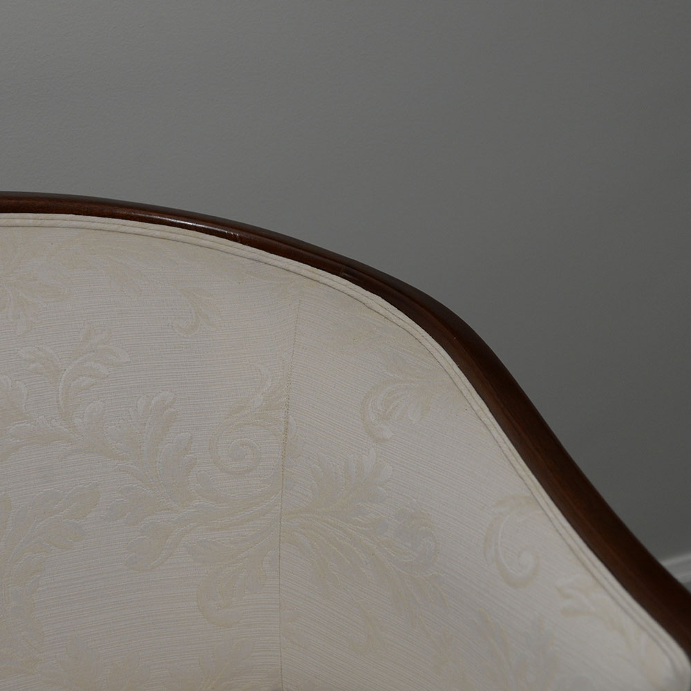 Pair of Edwardian Style Upholstered Settees