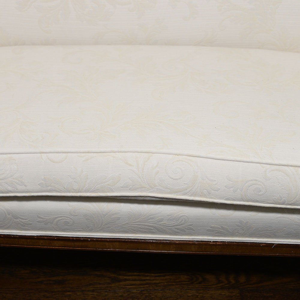 Pair of Edwardian Style Upholstered Settees