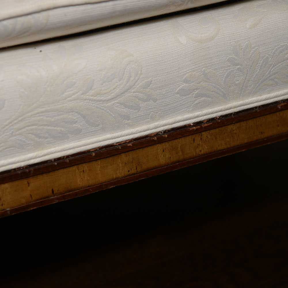 Pair of Edwardian Style Upholstered Settees